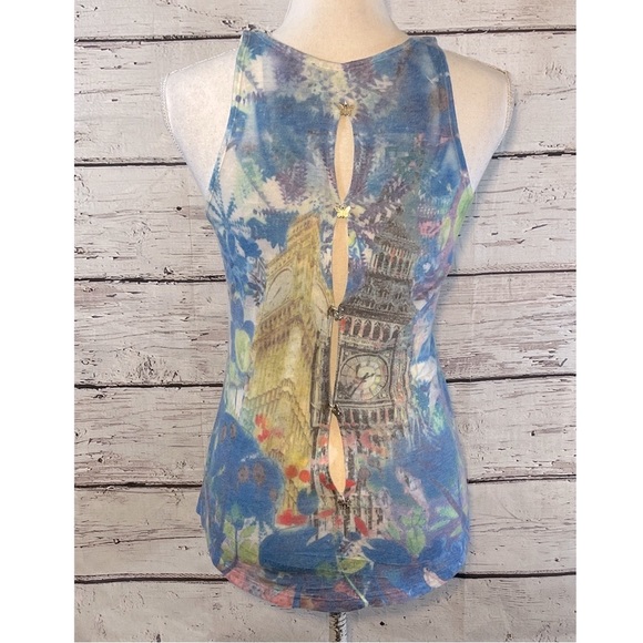 BIG BEN TANK TOP No Label Embellished-S/M - Picture 3 of 5
